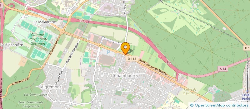 localisation de l'entreprise LITERIE CHAMBOURCY à CHAMBOURCY