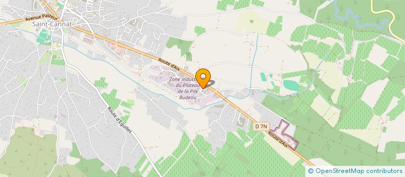 localisation de l'entreprise LITERIE D'AIX S.A.R.L.  SAINT-CANNAT