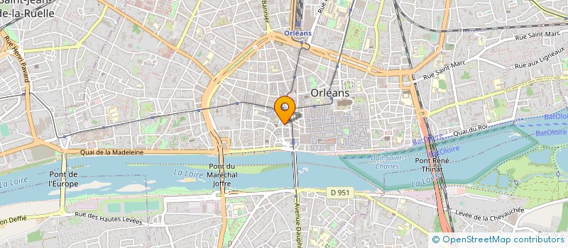 localisation de l'entreprise LITERIE D'AVIGNON à ORLEANS