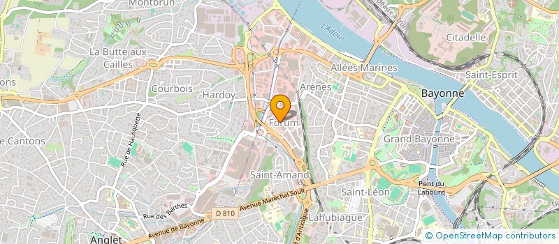 localisation de l'entreprise LITERIE DU FORUM à BAYONNE