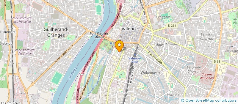 localisation de l'entreprise LITERIE ET MEUBLES DU DAUPHINE à VALENCE