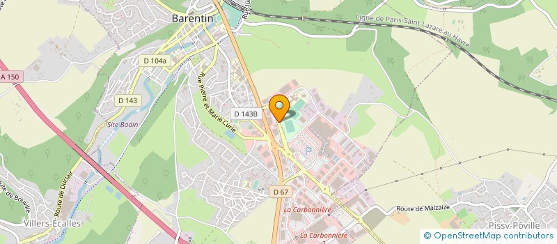 localisation de l'entreprise LITERIE ET SALONS DU COQ à BARENTIN