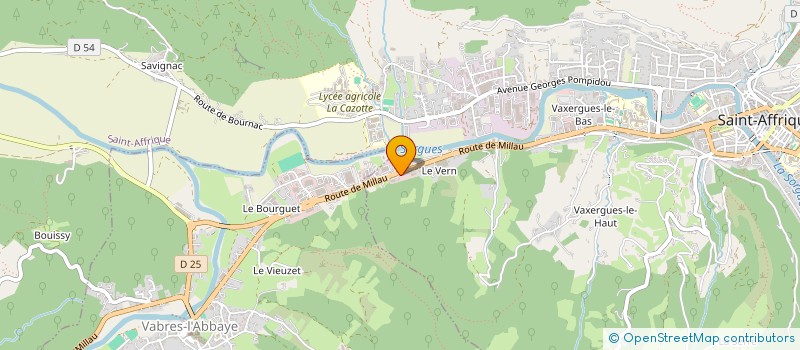 localisation de l'entreprise LITERIE GUILLOTH à ST-AFFRIQUE
