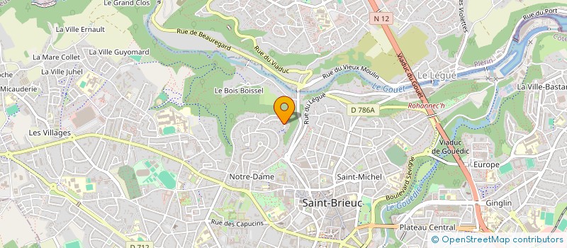 localisation de l'entreprise LITERIE JONA à SAINT-BRIEUC