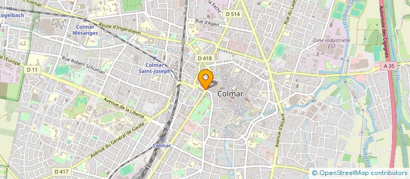 localisation de l'entreprise LITERIE MULHOUSIENNE à COLMAR