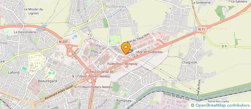 localisation de l'entreprise LITERIE ROUSSEAU à PUILBOREAU