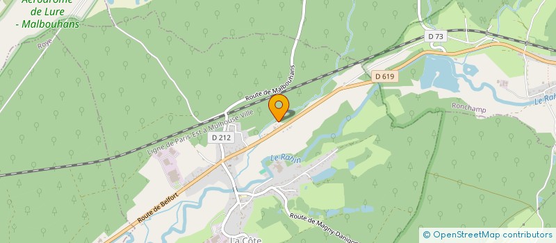 localisation de l'entreprise LITERIE SAONOISE  LURE