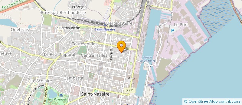 localisation de l'entreprise LITERIE VALENTIN à SAINT-NAZAIRE