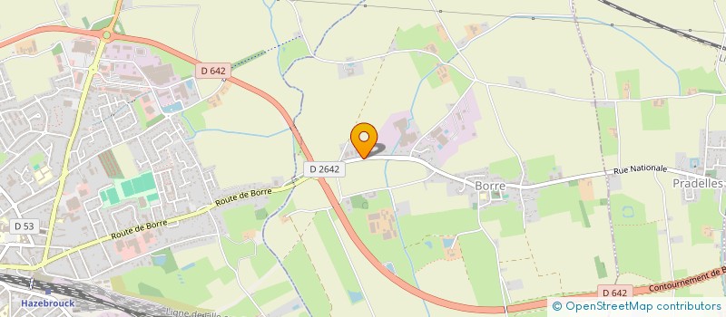 localisation de l'entreprise LITERIE WESTELYNCK à BORRE