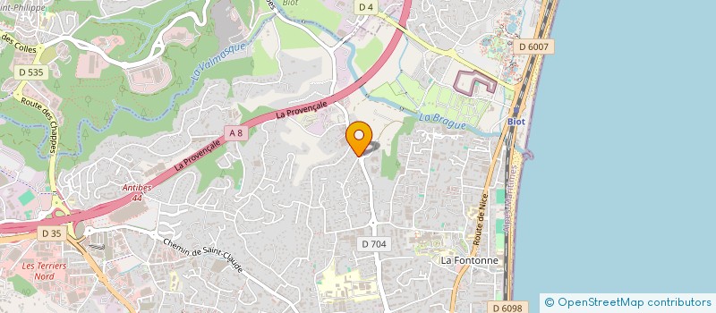 localisation de l'entreprise LITHO TOULOUSE à ANTIBES
