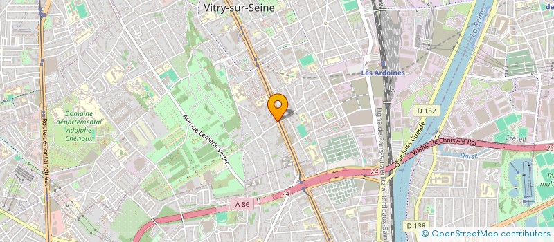 localisation de l'entreprise LITHOPS  VITRY-SUR-SEINE