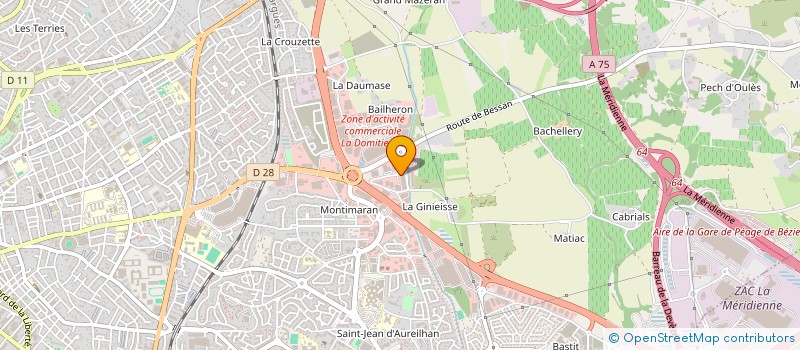 localisation de l'entreprise LITODE à BEZIERS