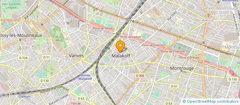 localisation de l'entreprise LITT DIFFUSION SA à MALAKOFF