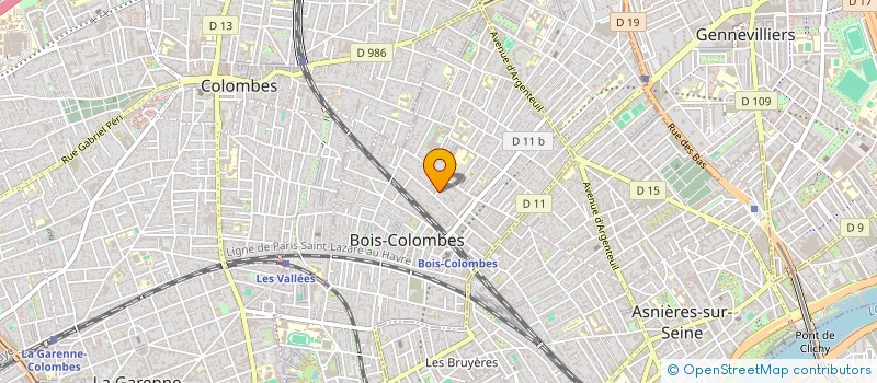 localisation de l'entreprise LITT FRERES à BOIS-COLOMBES