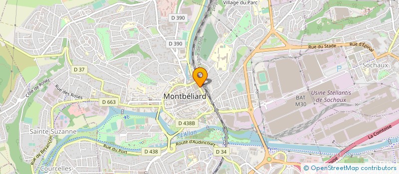 localisation de l'entreprise LITTERA MONTBELIARD  MONTBELIARD