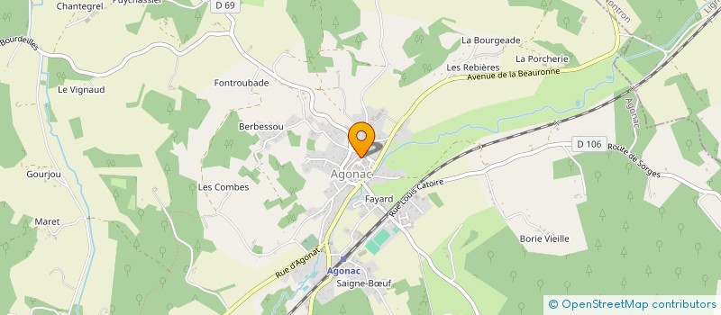 localisation de l'entreprise LITTERATURE CULTURE POPULAIRE LIMOUSINES  AGONAC