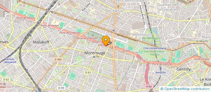 localisation de l'entreprise LITTERATURE ET MUSIQUE à MONTROUGE