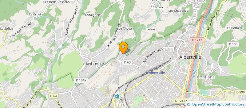 localisation de l'entreprise LITTLE BAROQUE  ALBERTVILLE