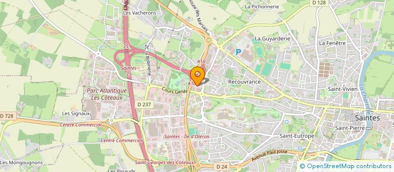 localisation de l'entreprise LITTLE BIKE CUSTOM à SAINTES