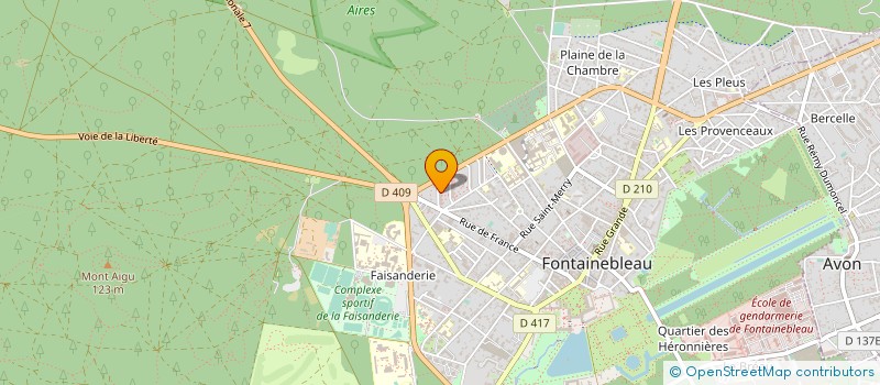 localisation de l'entreprise LITTLE CRECHE FAISANDERIE à FONTAINEBLEAU