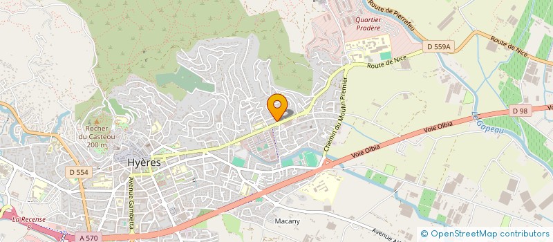 localisation de l'entreprise LITTLE EDEN à HYERES