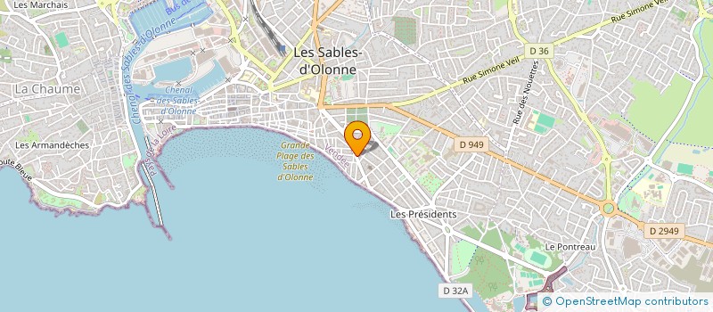 localisation de l'entreprise LITTLE GREEN TATTOO à LES SABLES-D'OLONNE