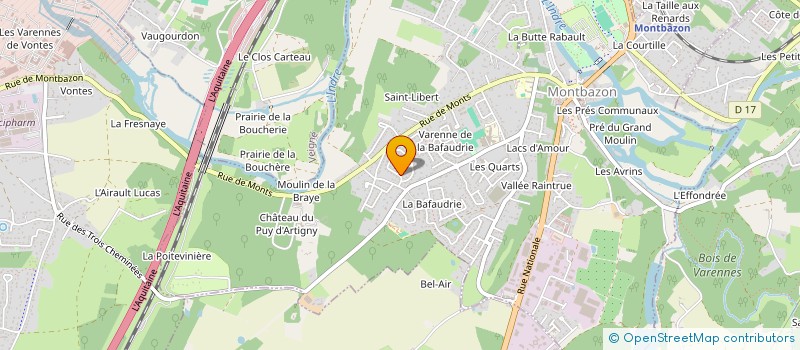 localisation de l'entreprise LITTLE ITALY  MONTBAZON