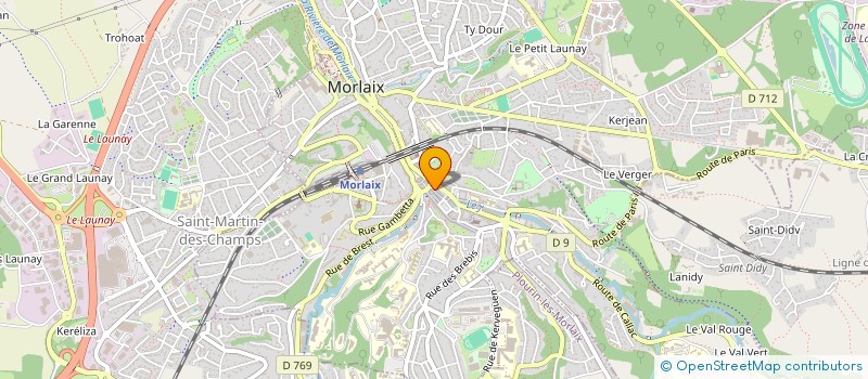 localisation de l'entreprise LITTLE LITTLE EPICERIE  MORLAIX