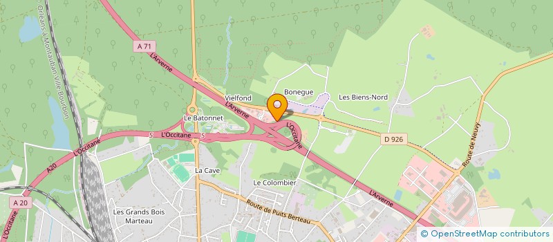 localisation de l'entreprise LITTLE ROCK  VIERZON