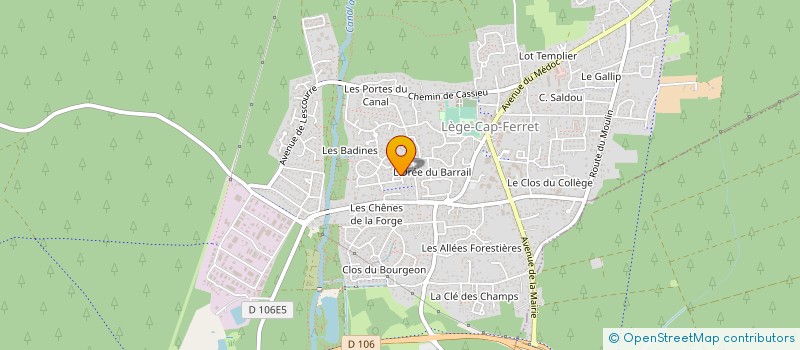 localisation de l'entreprise LITTLE VAP  LEGE-CAP-FERRET