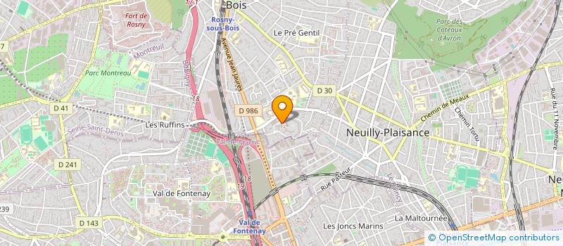 localisation de l'entreprise LITTLE VEGAS à ROSNY-SOUS-BOIS