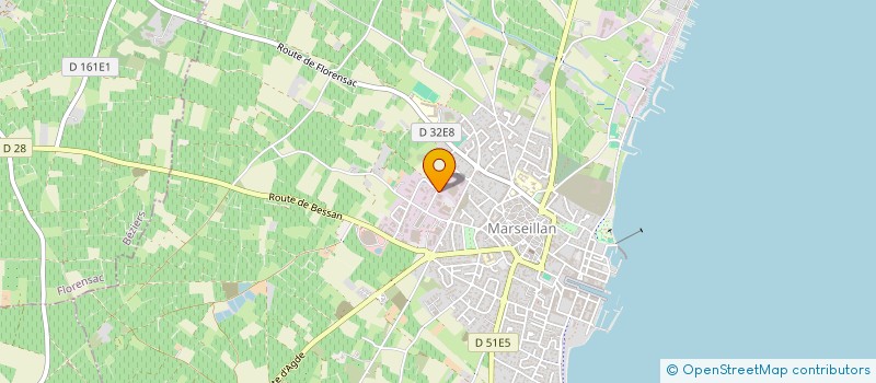 localisation de l'entreprise LITTORAL à MARSEILLAN