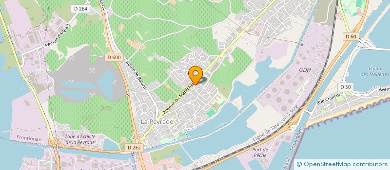 localisation de l'entreprise LITTORAL AMENAGEMENT à FRONTIGNAN