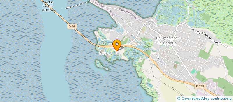 localisation de l'entreprise LITTORAL ATLANTIQUE TERRASSEMENT ALBERT  BOURCEFRANC-LE-CHAPUS