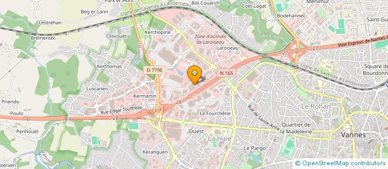 localisation de l'entreprise LITTORAL AUTOMOBILES à VANNES