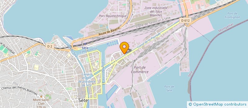 localisation de l'entreprise LITTORAL AUTOMOBILES à SETE