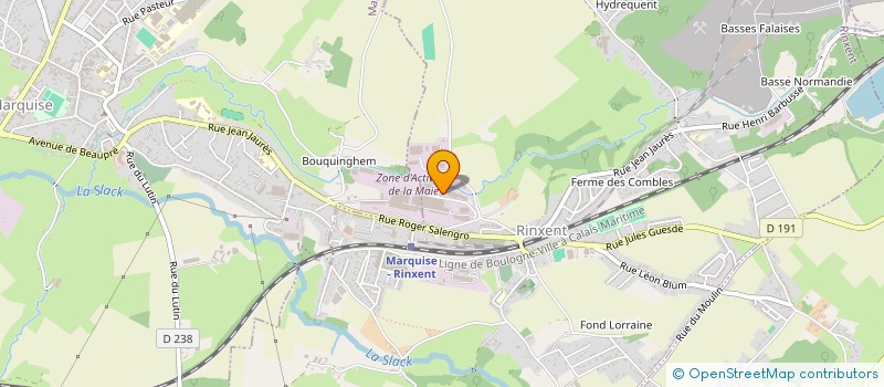 localisation de l'entreprise LITTORAL BATIMENT DEVELOPPEMENT  RINXENT