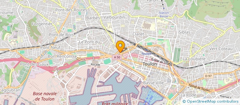 localisation de l'entreprise LITTORAL CLOISON  TOULON