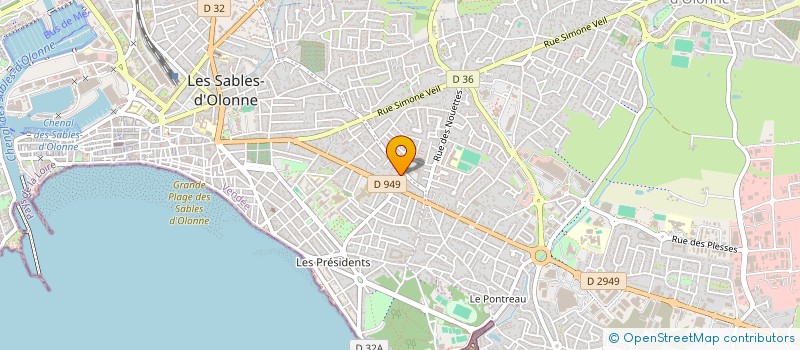 localisation de l'entreprise LITTORAL CONSEIL & PATRIMOINE à LES SABLES D'OLONNE