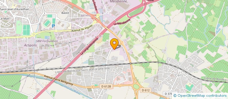 localisation de l'entreprise LITTORAL DU SUD  VILLENEUVE-LES-BEZIERS