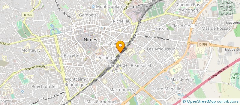 localisation de l'entreprise LITTORAL ECHAFAUDAGE 30 à NIMES