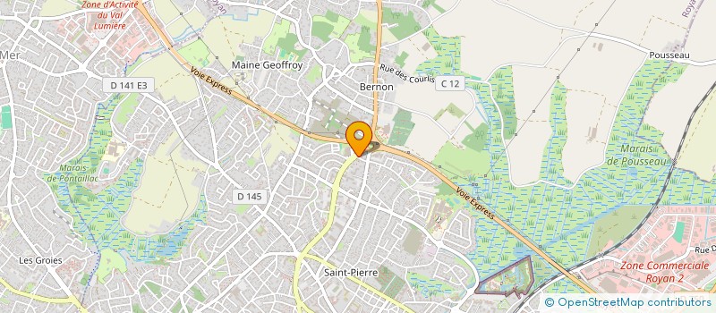 localisation de l'entreprise LITTORAL EXPERT CONSEIL PAR ABREVIATION L.E.C.  ROYAN