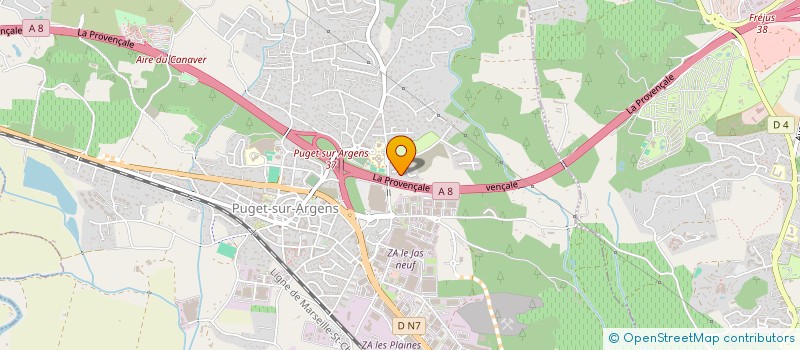 localisation de l'entreprise LITTORAL FACADE  PUGET-SUR-ARGENS