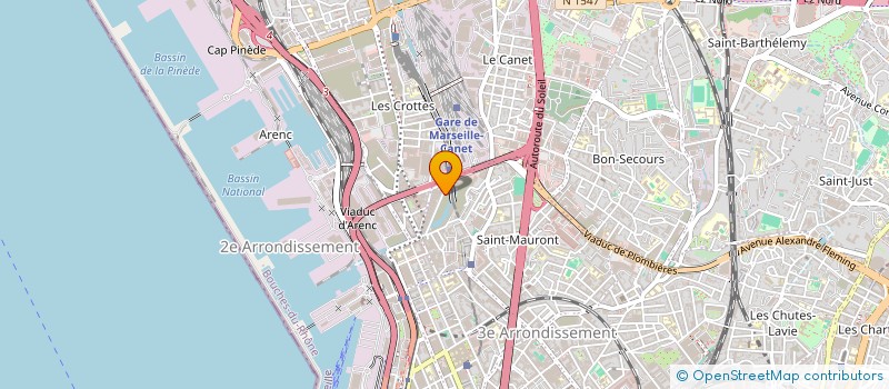 localisation de l'entreprise LITTORAL FRIGOS à MARSEILLE