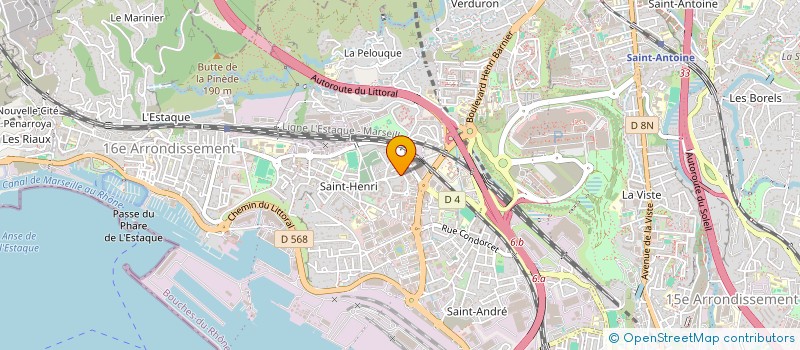 localisation de l'entreprise LITTORAL HABITAT SARL  MARSEILLE