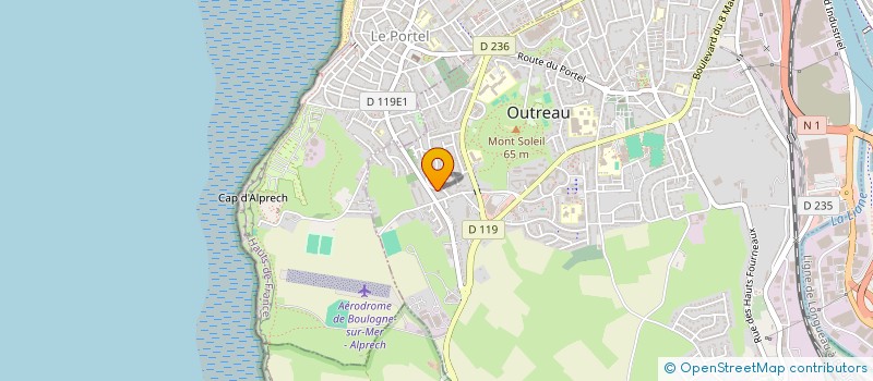 localisation de l'entreprise LITTORAL MACONNERIE à BOULOGNE-SUR-MER
