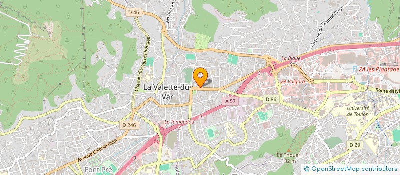 localisation de l'entreprise LITTORAL MARBRE à LA VALETTE-DU-VAR