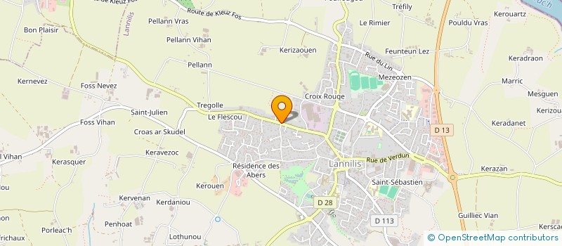 localisation de l'entreprise LITTORAL MENAGE  LANNILIS