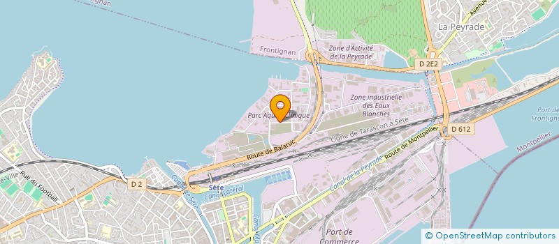 localisation de l'entreprise LITTORAL PALETTES à SETE