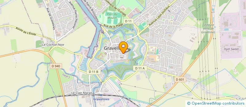 localisation de l'entreprise LITTORAL PEINTURE à GRAVELINES